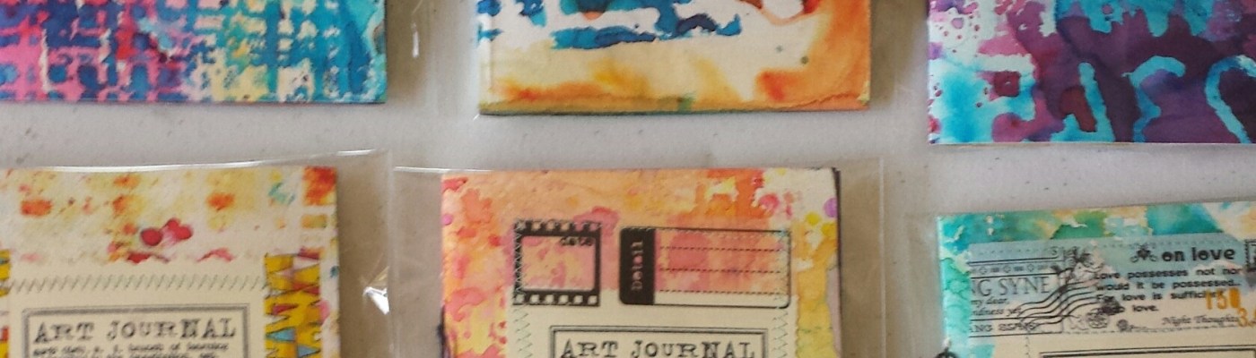 Color Burst handmade journals