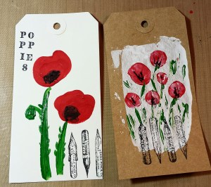 red poppies