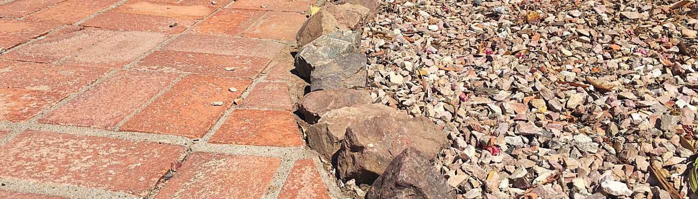 Landscaping with rocks