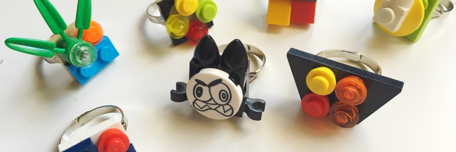 Lego jewelry rings