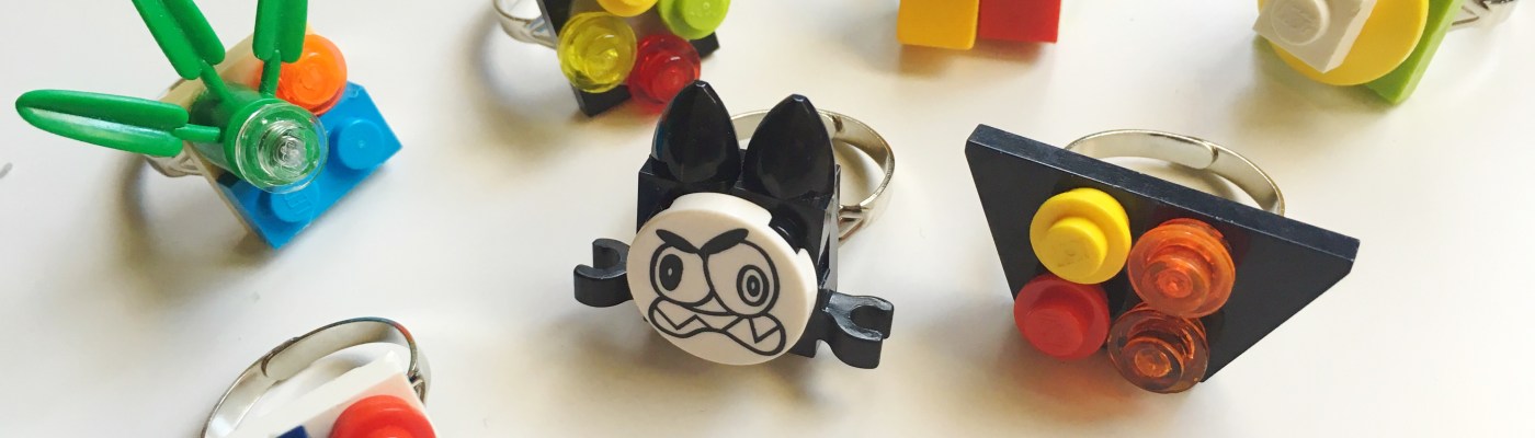 Lego jewelry rings