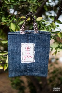 How to make a tote bag from old jeans
