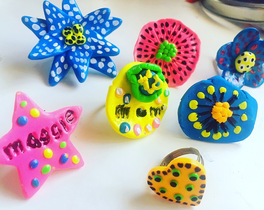 chunky sculpey rings