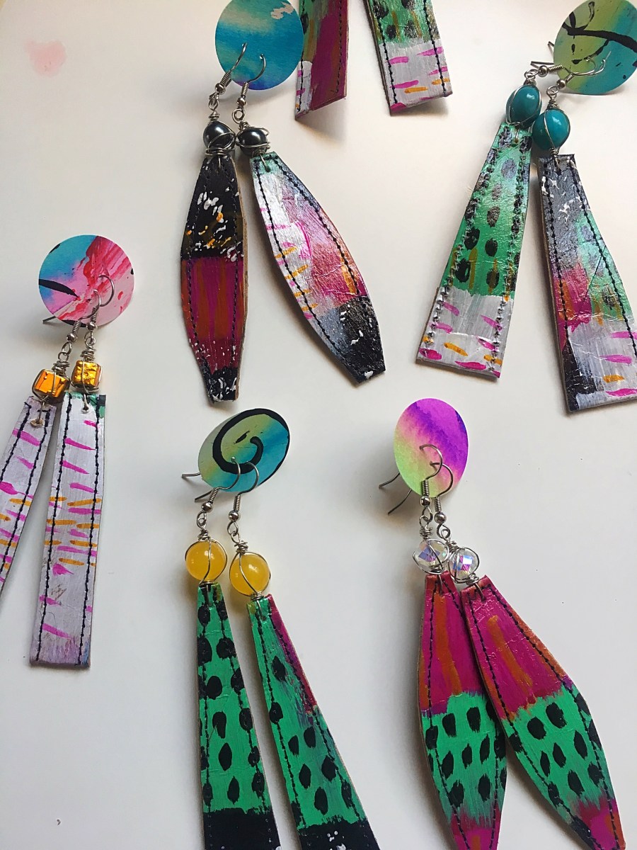 Toilet paper tube jewelry