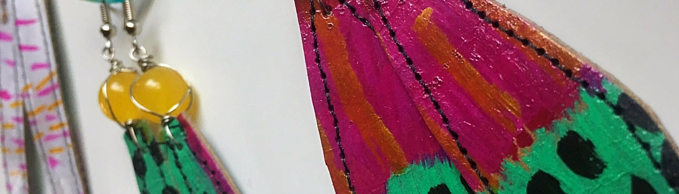 Jewelry out of toilet paper tubes