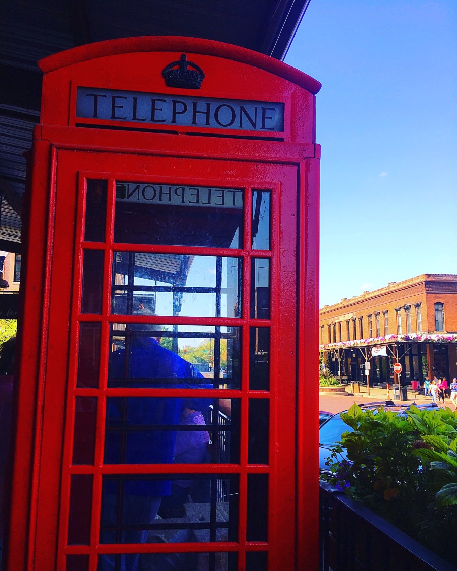 Vintage phone booth
