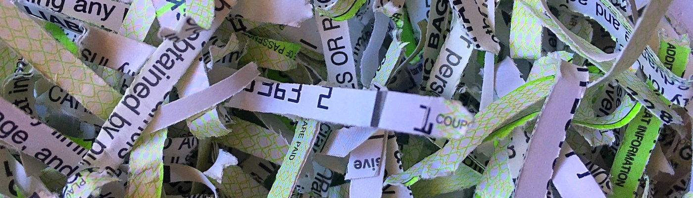 Shredded paper bowls