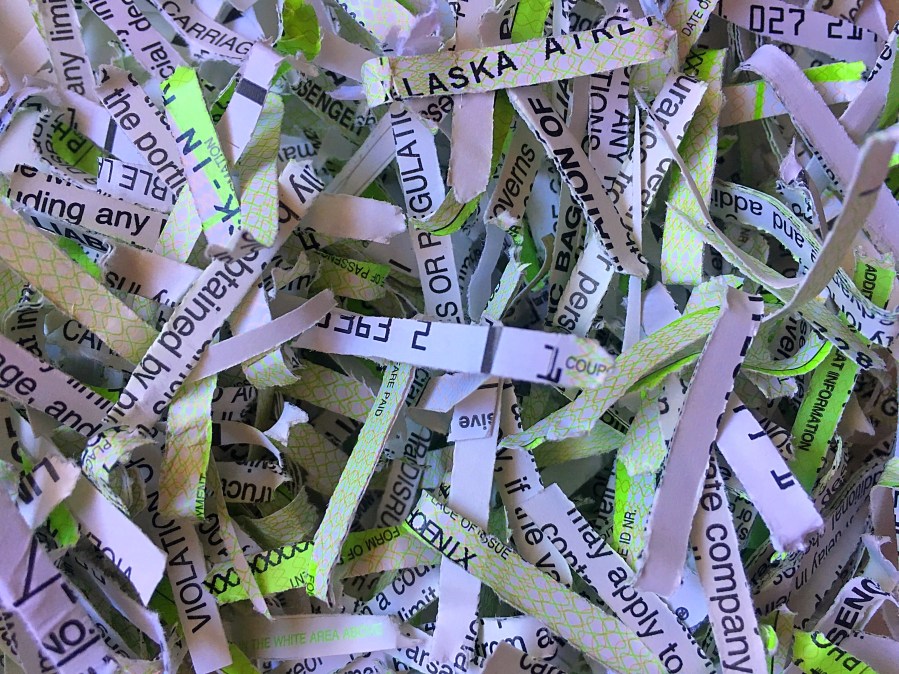 Shredded paper bowls