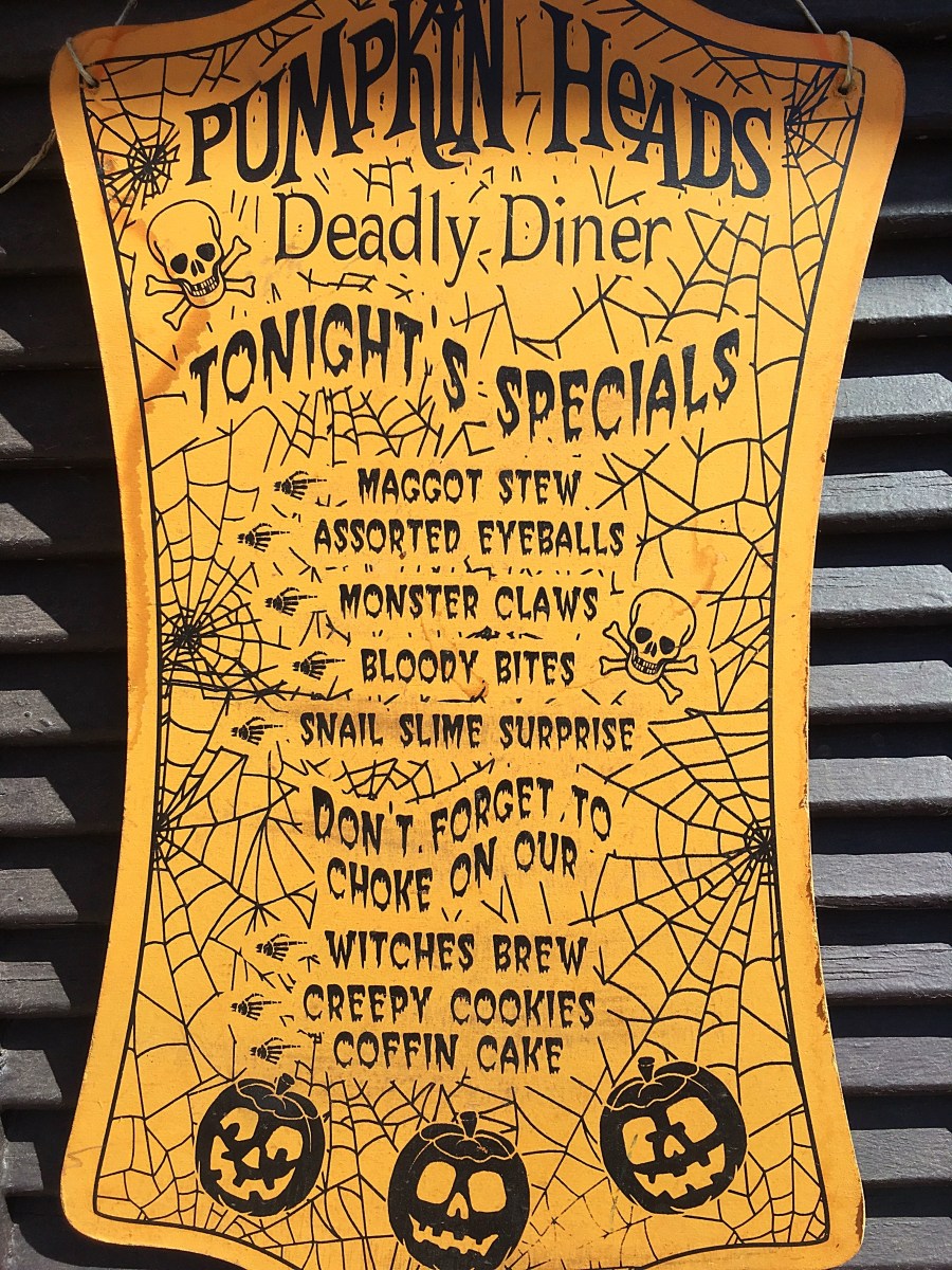 Halloween menu