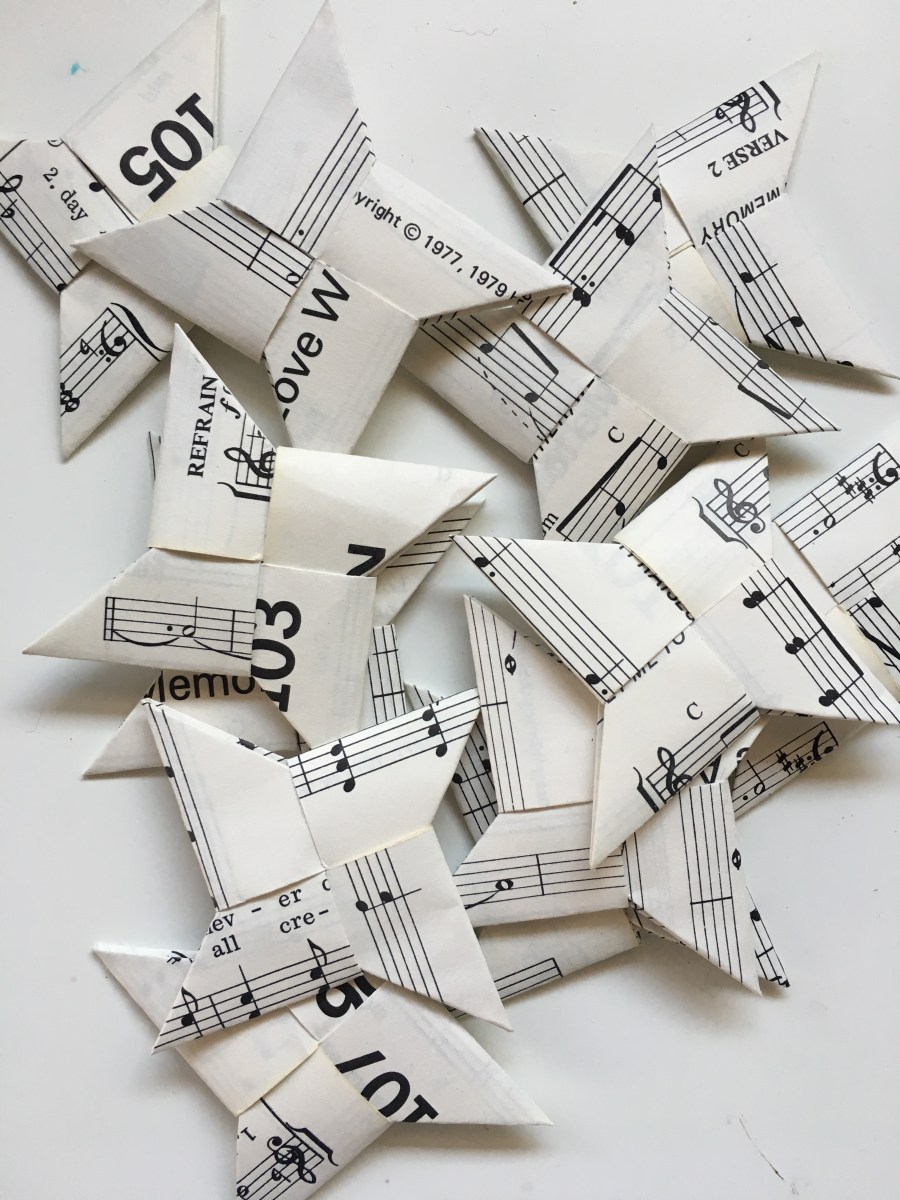 Origami Star ornaments