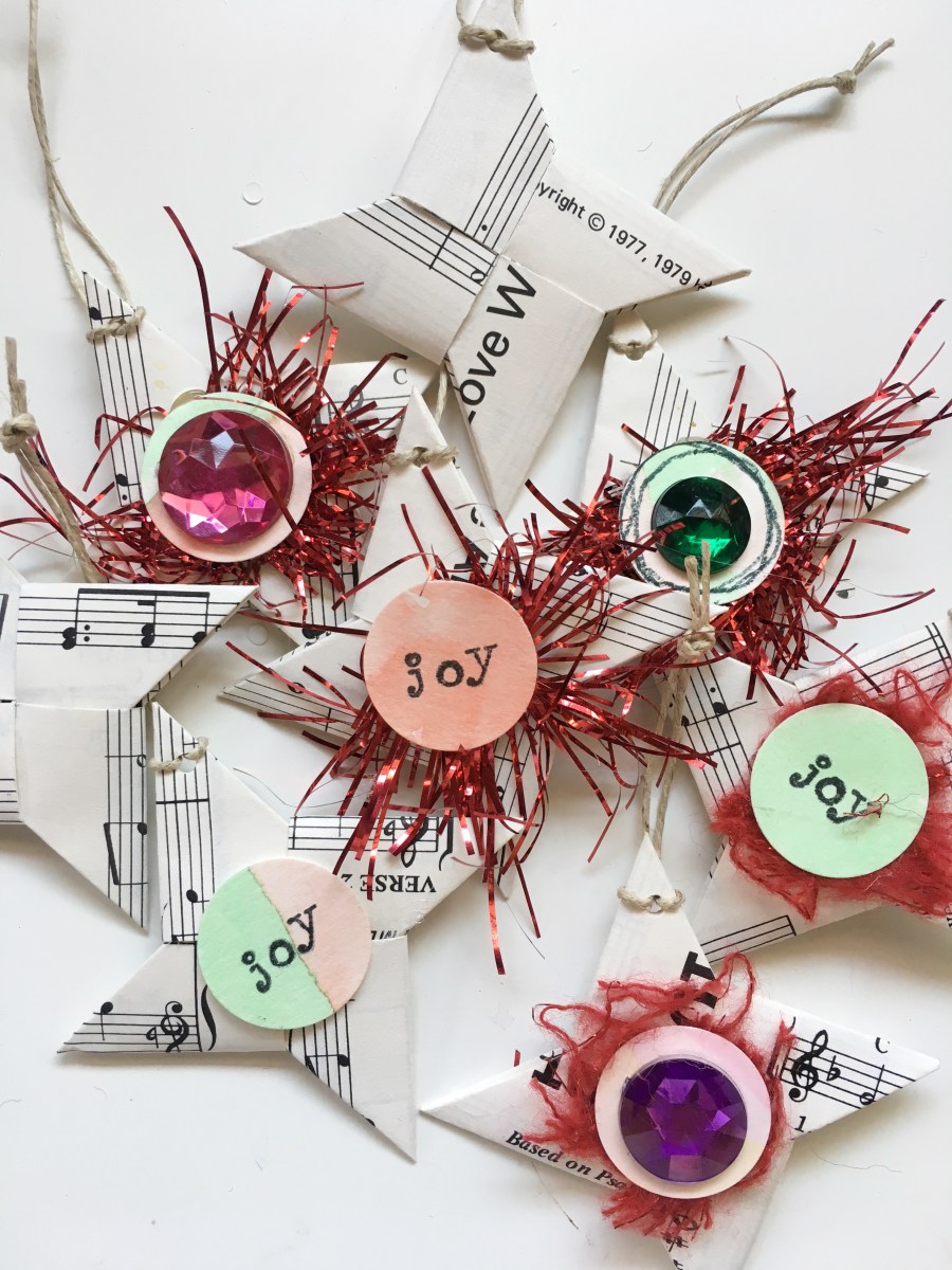 Origami Star ornaments