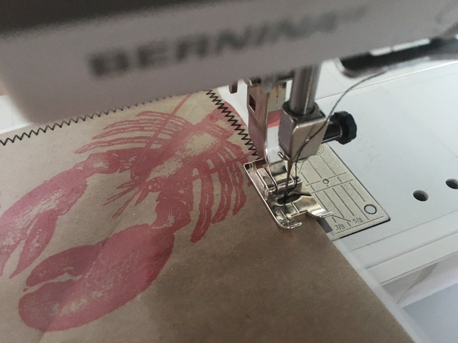 DIY placemats with brown grocery bags