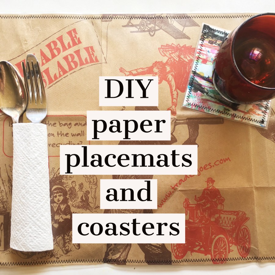 DIY paper placemats and coasters