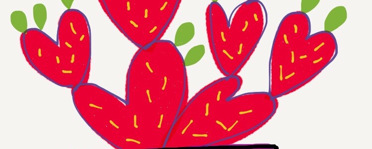 Digital cactus illustration