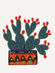 Digital cactus illustration