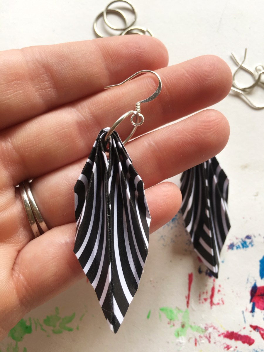 Origami earrings