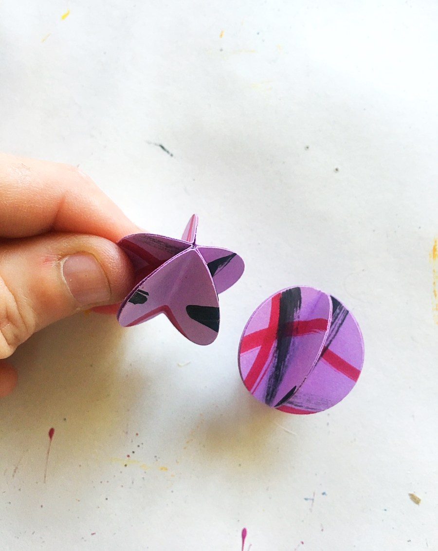 Origami earrings