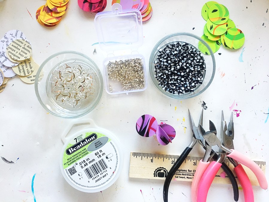 Origami earrings tutorial