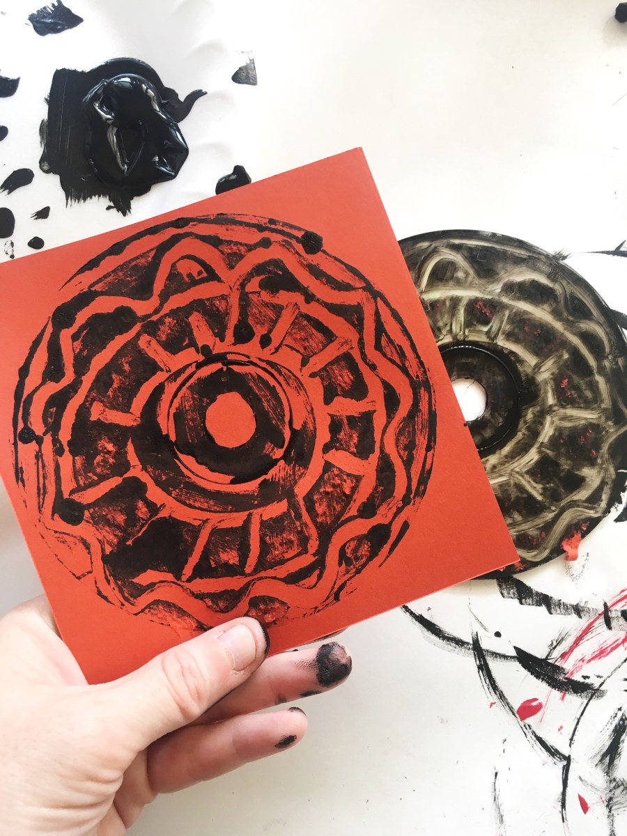 Monoprinting with CD