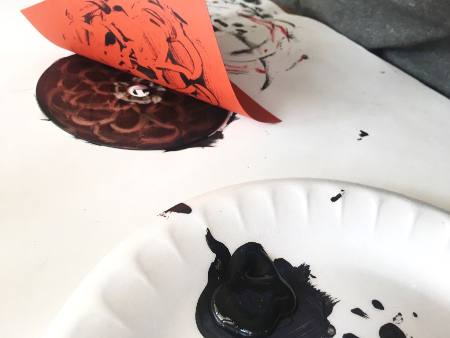 Monoprinting with CD