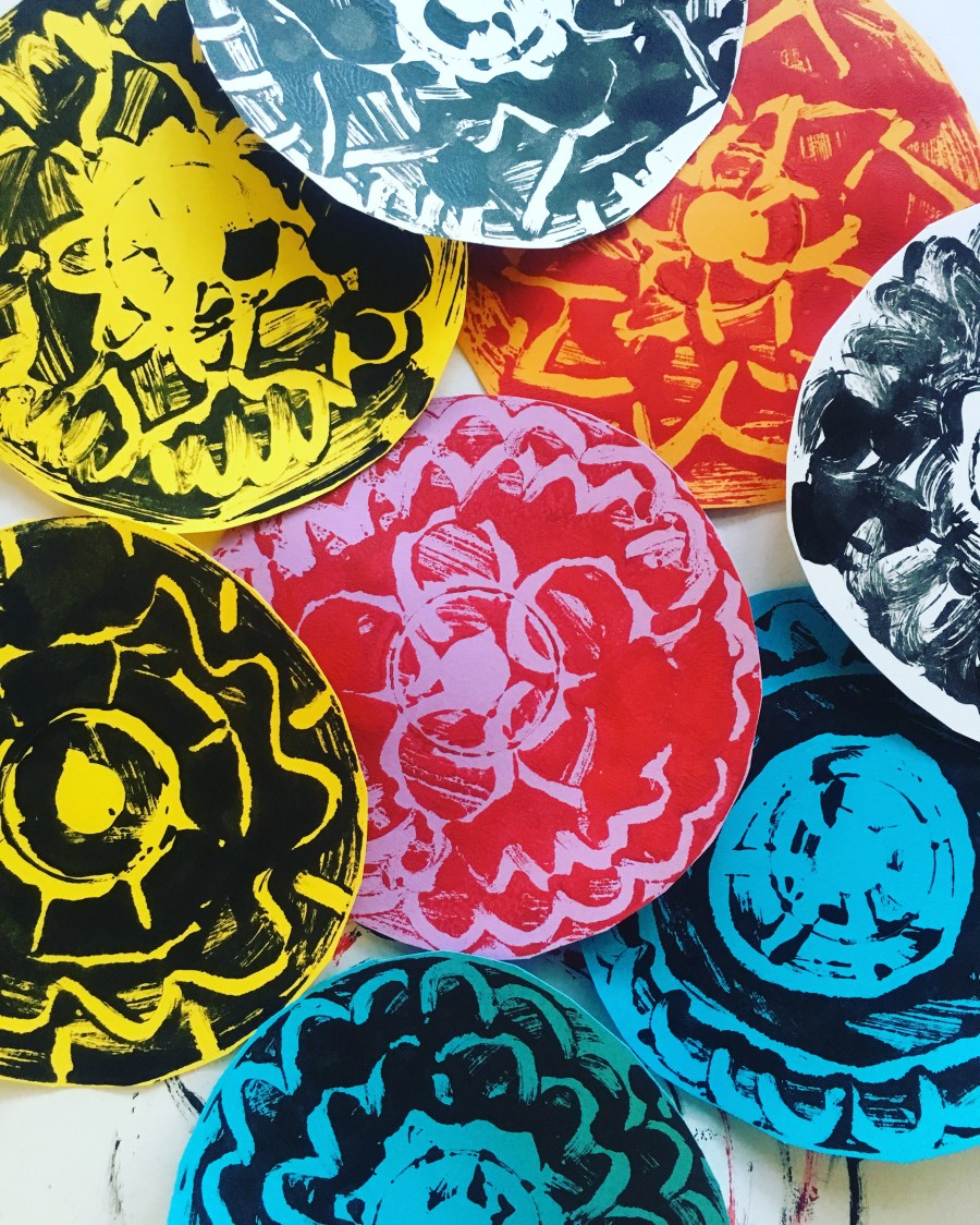 Monoprinting with CD