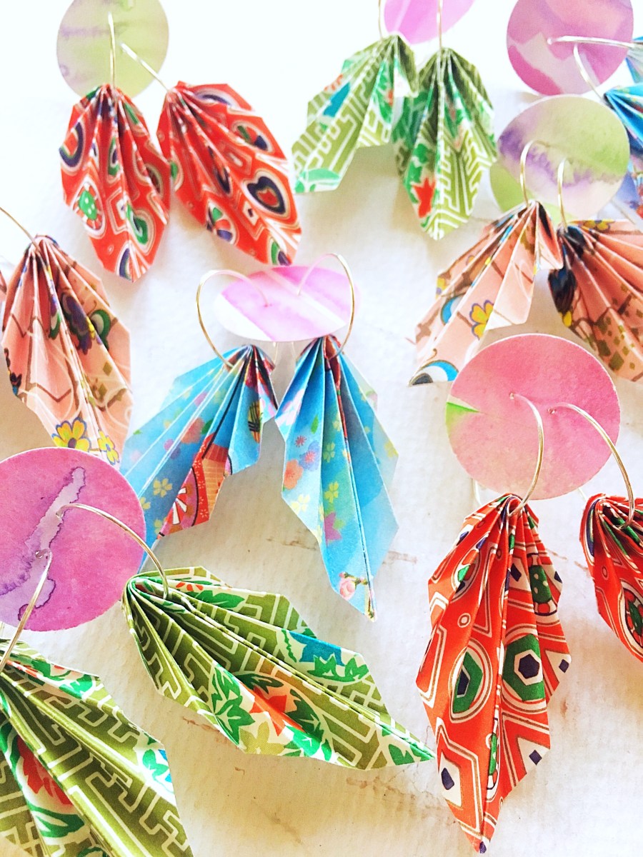 Origami earrings