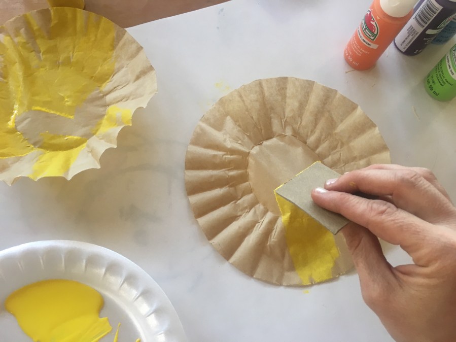 Coffee filter wreath1