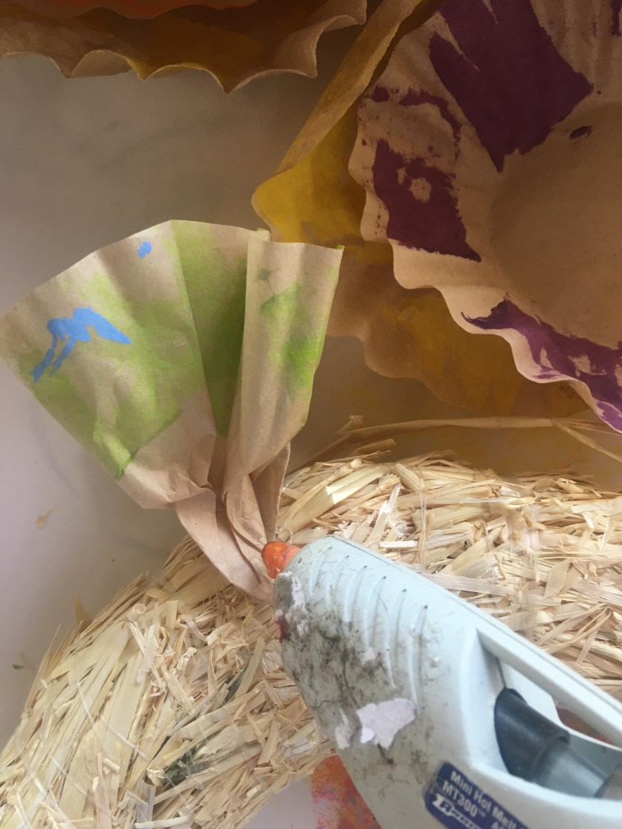 Coffee filter wreath5