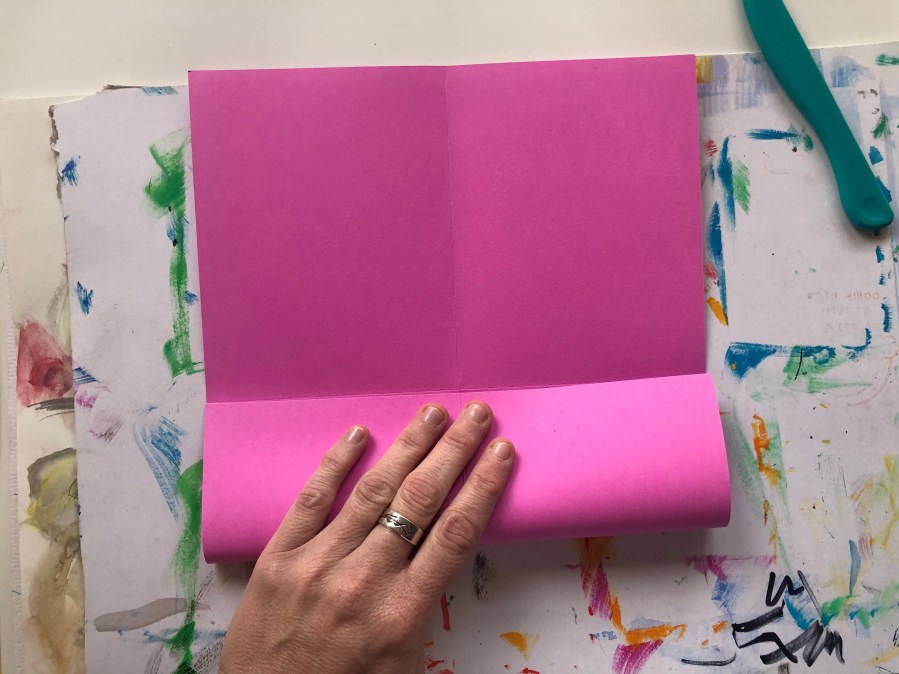 One page folded journal